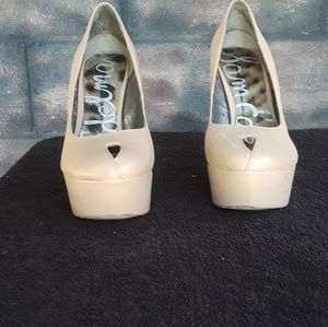 Sam Edelman leather platform heels